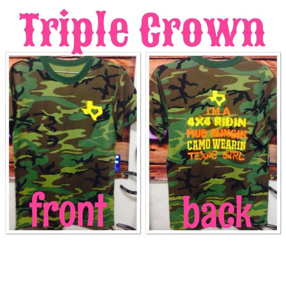 Camo t-shirt. Texas girl.